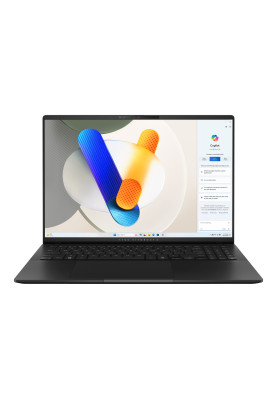 ASUS Ноутбук Vivobook S 16 M5606UA-MX026 16" 3.2K OLED, AMD R7-8845HS, 32GB, F1TB, UMA, NoOS, Чорний