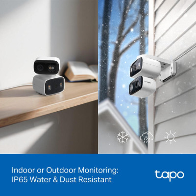 TP-Link Камера IP з подвійним об'єктивом Tapo C246D 3MP N300 microSD motion detection
