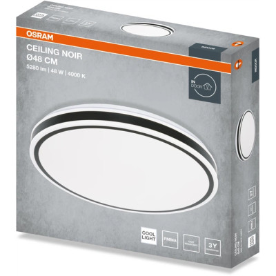 Osram Світильник накладний CEILING NOIR 480мм Round 48Вт 4000K Osram Світильник накладний CEILING NOIR 480мм Round 48Вт 4000K