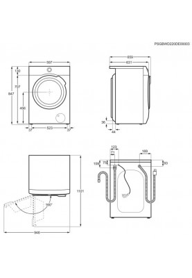 Electrolux Пральна машина фронтальна, 9кг EW7F249PSU