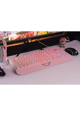 2E Gaming Клавіатура KG315 RGB USB Pink Ukr