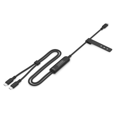 Digitus Кабель DIGITUS USB-C > 2xUSB-C заряджання/синхронізації, USB 2.0, 140W, 1.8м, чорний
