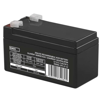 Акумуляторна батарея EMOS B9652, AGM, 12V, 1.3Ah, fast 4,7mm