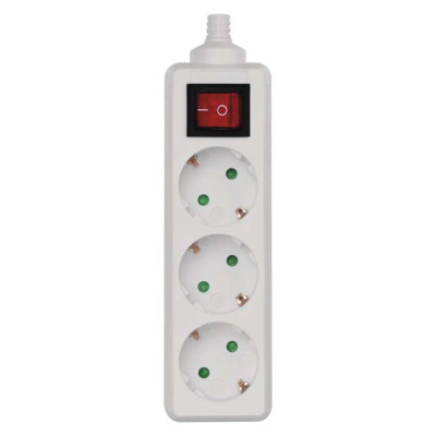Колодка EMOS P1320, 3 розетки з вимикачем 16 A