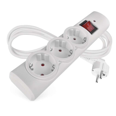 Мережевий фільтр Emos P54213 3 розетки 1,5 м 10 A 2300 Вт 1,5 мм²