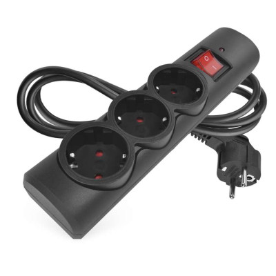 Мережевий фільтр Emos P54214 3 розетки 1,5 м 10 A 2300 Вт 1,5 мм²