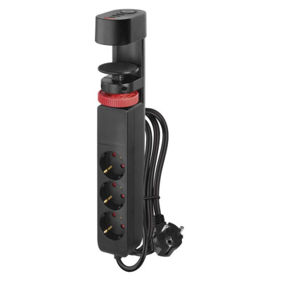 Мережевий подовжувач Emos P1321PD 3 розетки 1,5 м 1,5 мм² USB-A USB-C