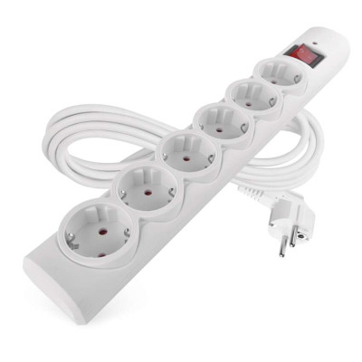 Мережевий фільтр Emos P54216 6 розеток 3 м 10 A 2300 Вт 1,5 мм²