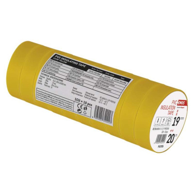 Ізоляційна стрічка EMOS PVC 19/20 жовта F61926