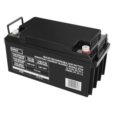 Акумуляторна батарея EMOS B9685, AGM, 12V, 65Ah, M8