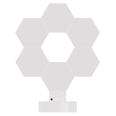 Розумна декоративн світлодіодна настільна лампа EMOS ZIW426R HEXAGON 6 частин, RGBIC, WIFI Розумна декоративн світлодіодна настільна лампа EMOS ZIW426R HEXAGON 6 частин, RGBIC, WIFI