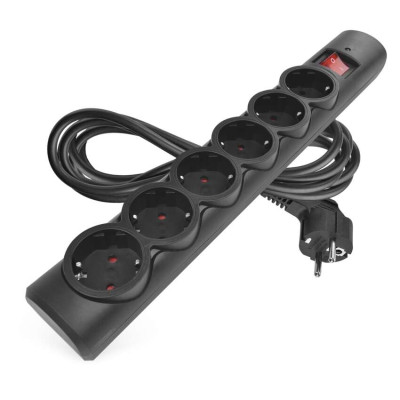 Мережевий фільтр Emos P54219 6 розеток 3 м 10 A 2300 Вт 1,5 мм²