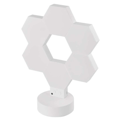 Розумна декоративн світлодіодна настільна лампа EMOS ZIW426R HEXAGON 6 частин, RGBIC, WIFI Розумна декоративн світлодіодна настільна лампа EMOS ZIW426R HEXAGON 6 частин, RGBIC, WIFI