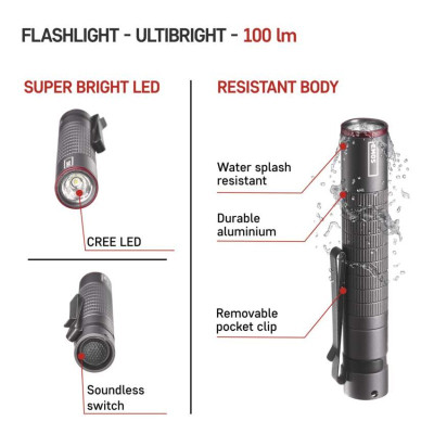 Ліхтар ручний Emos P3150 Ultibright 50 100 Lm 1xAAA метал Ліхтар ручний Emos P3150 Ultibright 50 100 Lm 1xAAA метал