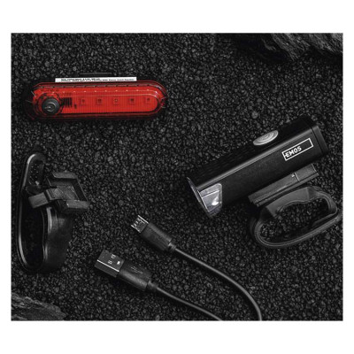 Комплект велосипедних ліхтарів, передній+габаритний Emos P3923 90 Lm Li-Pol 500 mAh