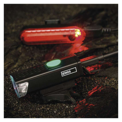 Комплект велосипедних ліхтарів, передній+габаритний Emos P3923 90 Lm Li-Pol 500 mAh