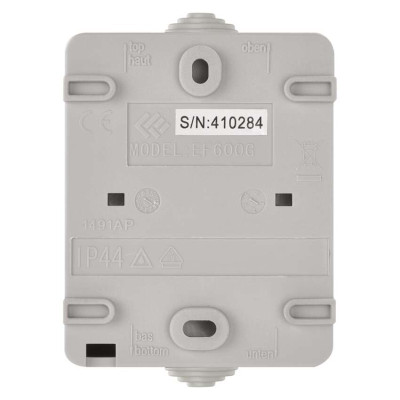 Розетка зовнішня сіра IP44 EMOS, A1396 Розетка зовнішня сіра IP44 EMOS, A1396