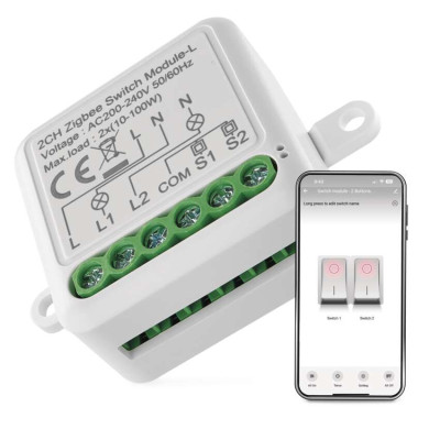 Розумний модуль перемикача EMOS H5104, ZigBee 3.0, 2-канальний