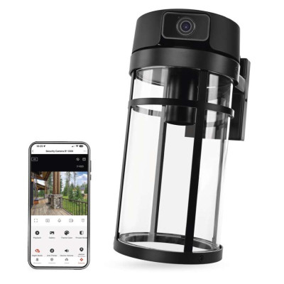 Розумна IP-камера Emos H4074 GoSmart, зовнішня, поворотна, з Wi-Fi і підсвічуванням, чорна