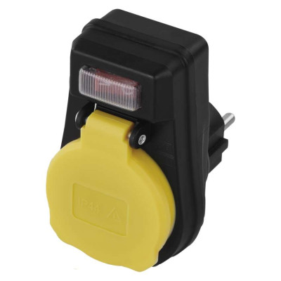 Мережева розетка з вимикачем EMOS P00292 16A 250V IP44 одинарна