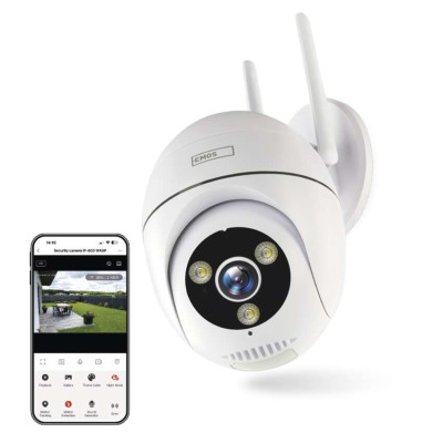 Розумна IP-камера Emos H4057 GoSmart зовнішня з Wi-Fi, живлення 5V/1A, біла