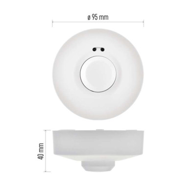 Датчик руху мікрохвильовий EMOS G1180 IP20 1200W білий