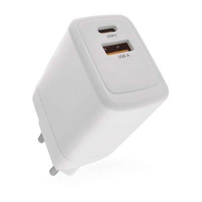 Універсальний USB GAN зарядний пристрій EMOS V04G45 1xUSB-A, 1xUB-C 20W 220V PD