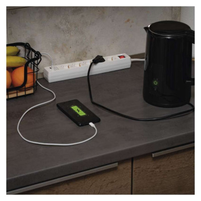 Мережевий подовжувач Emos P1523CU 5 розеток 3 м 1,5 мм² USB-A USB-C Мережевий подовжувач Emos P1523CU 5 розеток 3 м 1,5 мм² USB-A USB-C
