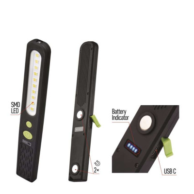 Ліхтар акумуляторний Emos P4538 700 Lm 1200 mAh пластик гума магніт