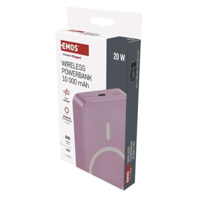 Повербанк бездротовий EMOS B0551S MagSafe 10 000 мАг 20 Вт Повербанк бездротовий EMOS B0551S MagSafe 10 000 мАг 20 Вт