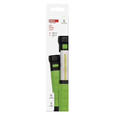 Ліхтар акумуляторний Emos P4541 450 Lm 2000 mAh Li-Ion пластик Ліхтар акумуляторний Emos P4541 450 Lm 2000 mAh Li-Ion пластик
