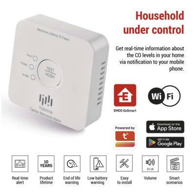Сигналізатор CO GoSmart TCS0101W з WiFi P56400S