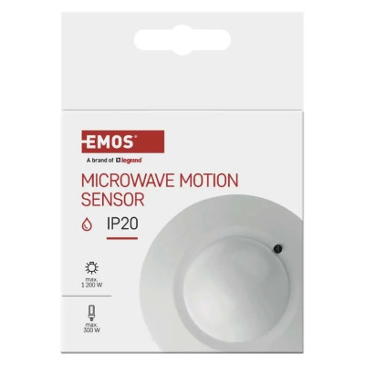 Датчик руху EMOS GS22111 мікрохвильовий IP20 1200W