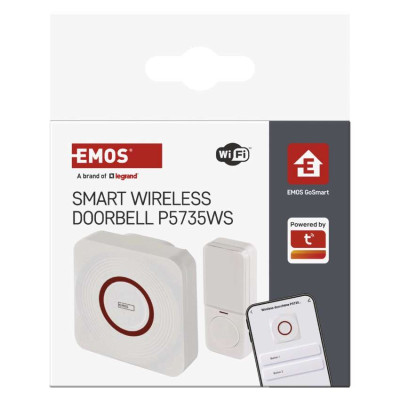 Розумний бездротовий дверний дзвінок EMOS P5735WS WIFI