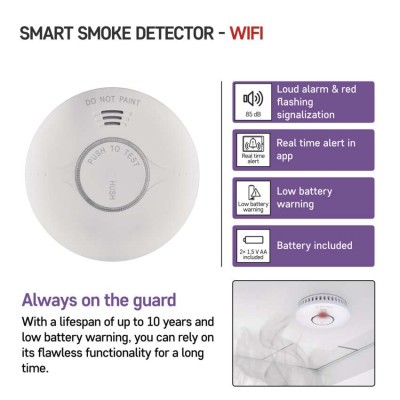 Датчик диму GoSmart TS380C-HW з WiFi P56500S
