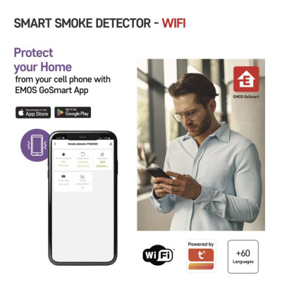 Датчик диму GoSmart TS380C-HW з WiFi P56500S