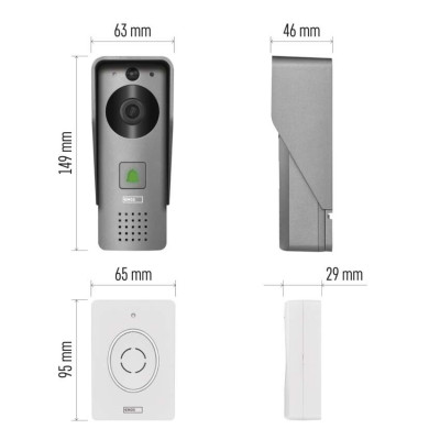 Розумний бездротовий відеодзвінок Emos H4031 GoSmart з Wi-Fi