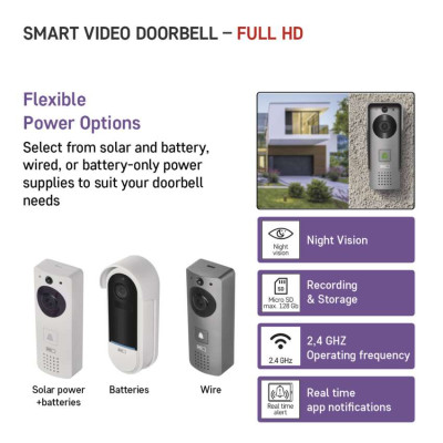Розумний бездротовий відеодзвінок Emos H4031 GoSmart з Wi-Fi