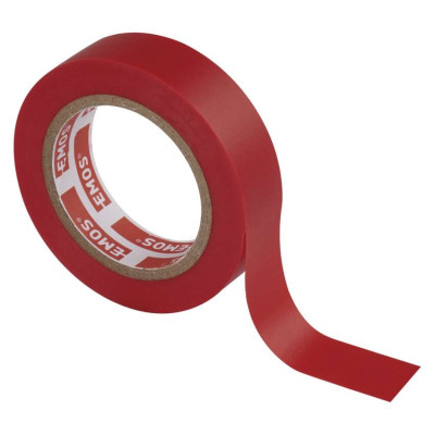 Ізоляційнв стрічка EMOS PVC 15/10 червоний F61513