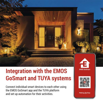 Розумний бездротовий відеодзвінок Emos H4034 IP-21PoE з Wi-Fi