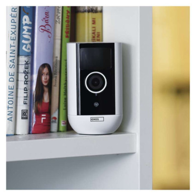Розумна IP-камера Emos H4063 GoSmart.Li-ion 9600 mAh. зовнішня. з Wi-Fi. біла
