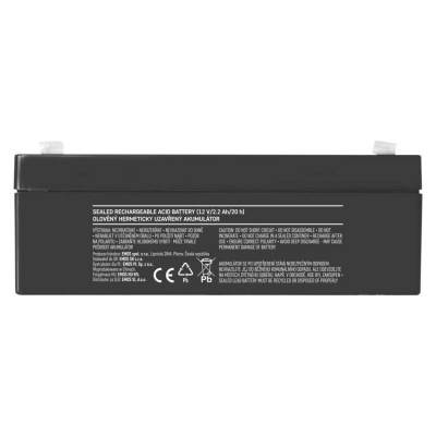 Акумуляторна батарея EMOS B9672, AGM, 12V, 2,2Ah, fast 4,7mm Акумуляторна батарея EMOS B9672, AGM, 12V, 2,2Ah, fast 4,7mm