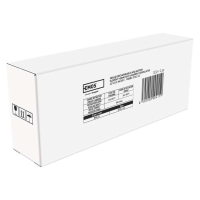 Акумуляторна батарея EMOS B9672, AGM, 12V, 2,2Ah, fast 4,7mm Акумуляторна батарея EMOS B9672, AGM, 12V, 2,2Ah, fast 4,7mm