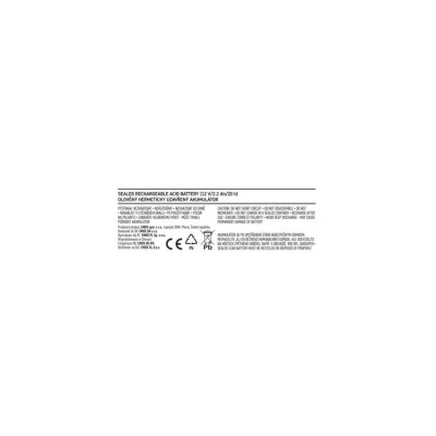 Акумуляторна батарея EMOS B9672, AGM, 12V, 2,2Ah, fast 4,7mm Акумуляторна батарея EMOS B9672, AGM, 12V, 2,2Ah, fast 4,7mm