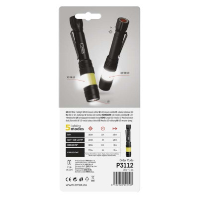 Ліхтар Emos LED P3112 360° 270 Lm 2× AA метал Ліхтар Emos LED P3112 360° 270 Lm 2× AA метал