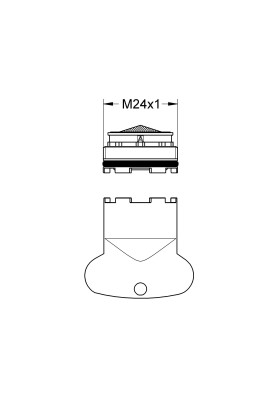 Аератор із зовнішнім різьбленням M 24 x 1 (13926000)