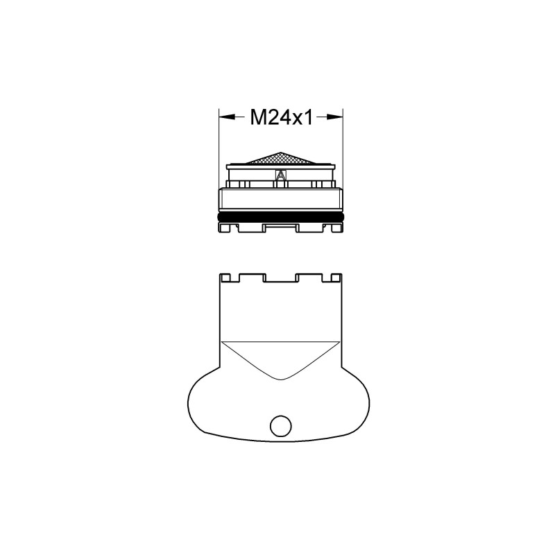 Аератор з зовнішньою різьбою M 24 x 1 (13926000)