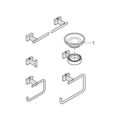 Essentials Cube Набір аксесуарів 5 в 1 (40758001)