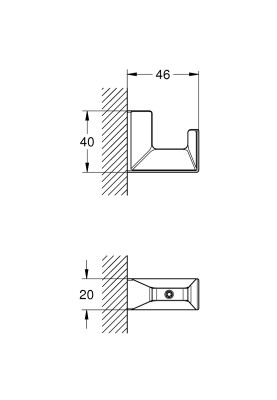 Selection Cube Гачок для халату (40782000)