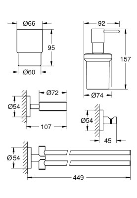 Essentials Набір аксесуарів 4 в 1 (40846001)